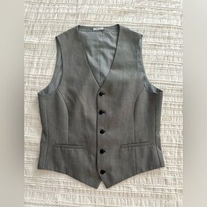Medium Men's J. Ferrar Gray Suit Vest
